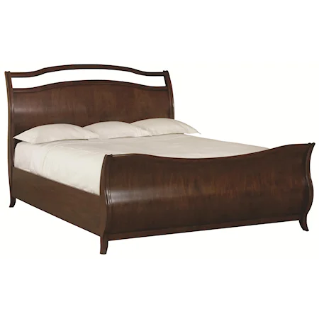 California King Size Sleigh Bed for Modern Master Bedroom Furniture